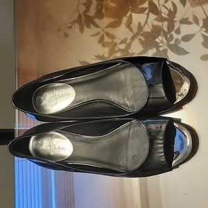 Cole Haan Nike sole black open toe